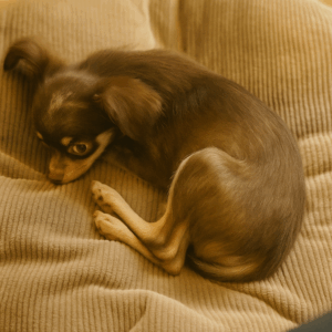 不安そうに休むオペラ