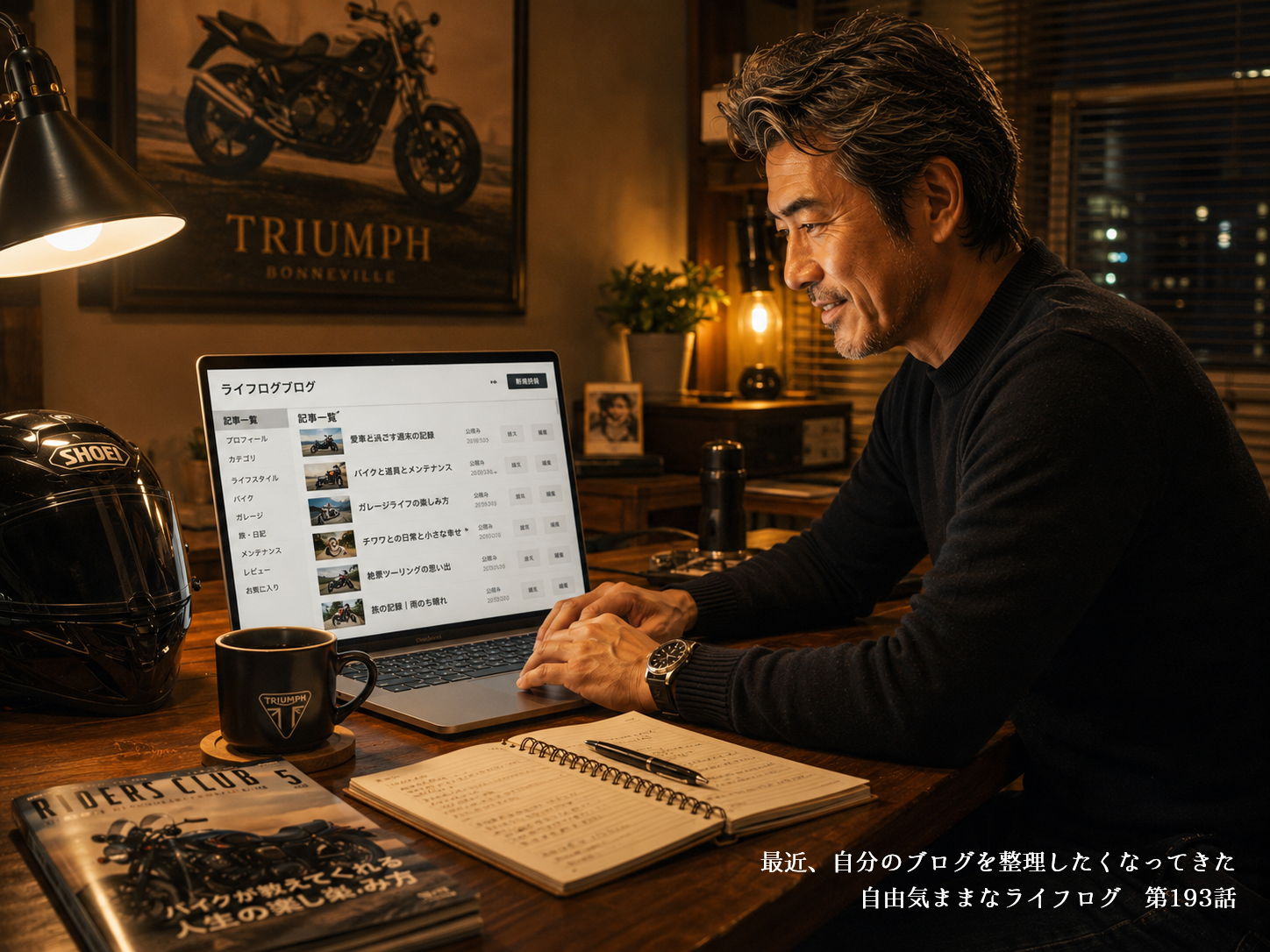 ブログ記事を整理しながら今後の方向性を考える50代ブロガー
